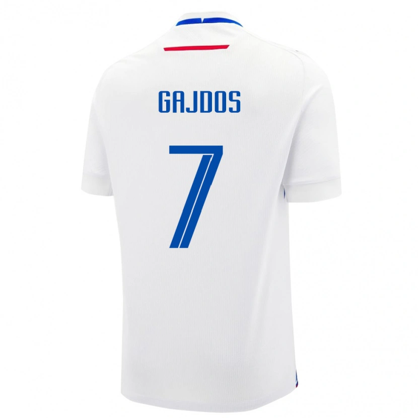 Danxen Herren Slowakei Artur Gajdos #7 Weiß Auswärtstrikot Trikot 24-26 T-Shirt Schweiz