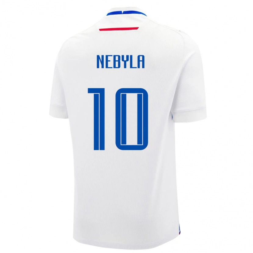 Danxen Herren Slowakei Sebastian Nebyla #10 Weiß Auswärtstrikot Trikot 24-26 T-Shirt Schweiz
