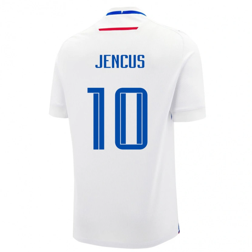 Danxen Herren Slowakei Martin Jencus #10 Weiß Auswärtstrikot Trikot 24-26 T-Shirt Schweiz