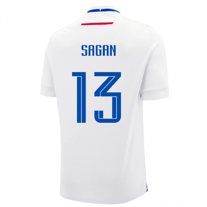 Danxen Herren Slowakei Samuel Sagan #13 Weiß Auswärtstrikot Trikot 24-26 T-Shirt Schweiz