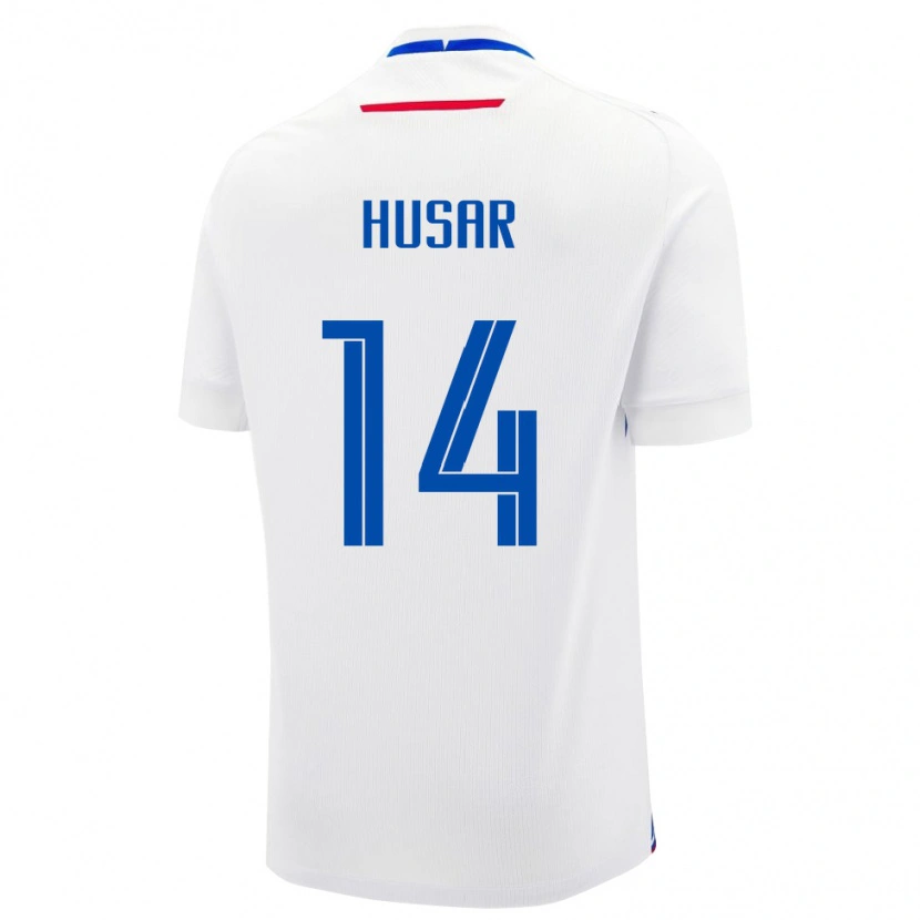 Danxen Herren Slowakei Tadeas Husar #14 Weiß Auswärtstrikot Trikot 24-26 T-Shirt Schweiz