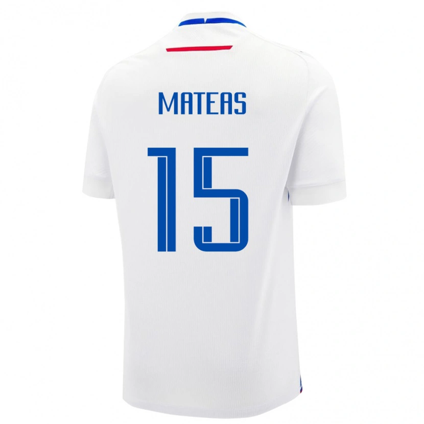 Danxen Herren Slowakei Maxim Mateas #15 Weiß Auswärtstrikot Trikot 24-26 T-Shirt Schweiz