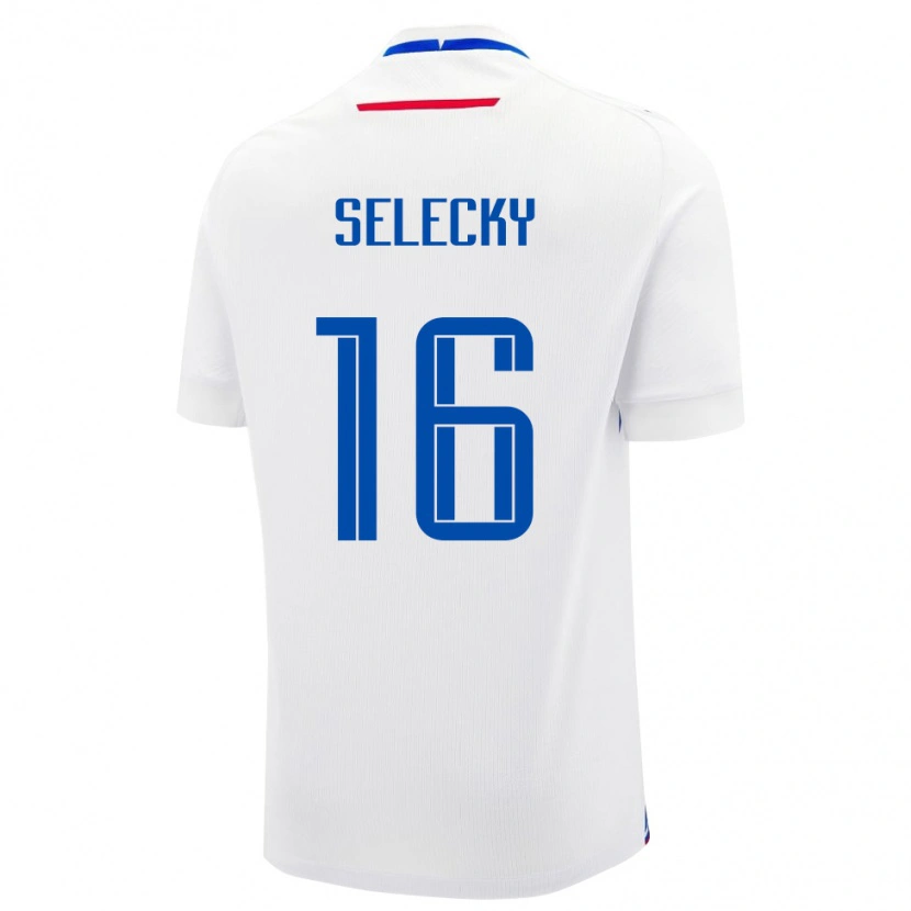 Danxen Herren Slowakei Alexander Selecky #16 Weiß Auswärtstrikot Trikot 24-26 T-Shirt Schweiz