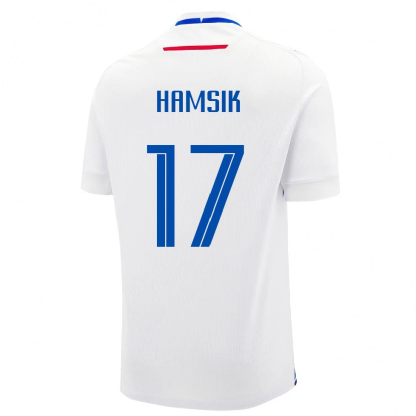 Danxen Herren Slowakei Christian Hamsik #17 Weiß Auswärtstrikot Trikot 24-26 T-Shirt Schweiz