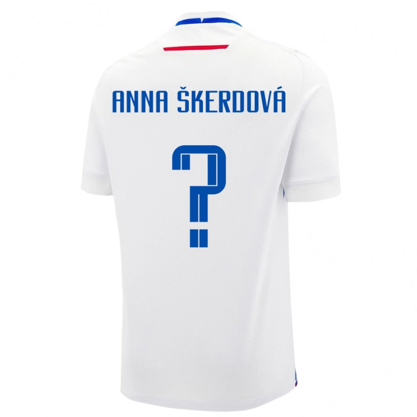 Danxen Herren Slowakei Sofia Anna Škerdová #0 Weiß Auswärtstrikot Trikot 24-26 T-Shirt Schweiz