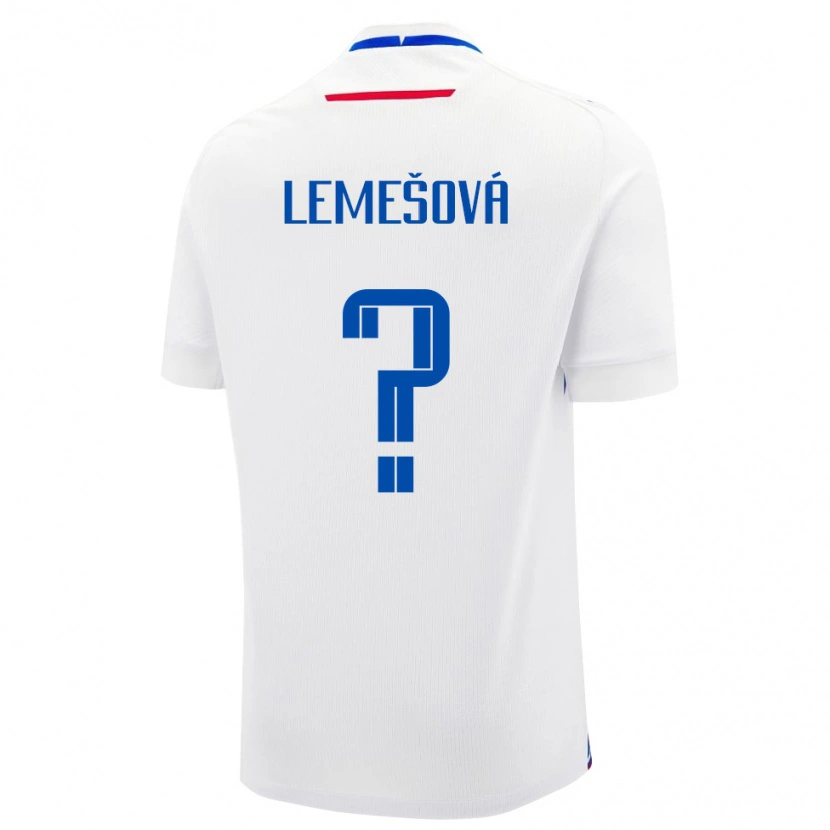 Danxen Herren Slowakei Diana Lemešová #0 Weiß Auswärtstrikot Trikot 24-26 T-Shirt Schweiz