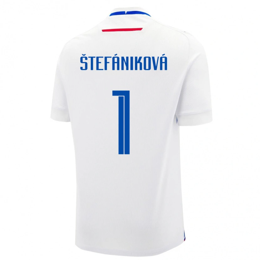 Danxen Herren Slowakei Marína Štefániková #1 Weiß Auswärtstrikot Trikot 24-26 T-Shirt Schweiz