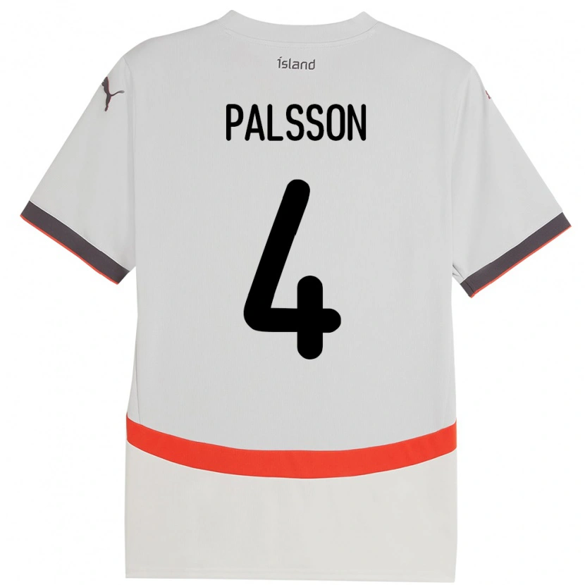 Danxen Herren Island Victor Pálsson #4 Weiß Auswärtstrikot Trikot 24-26 T-Shirt Schweiz