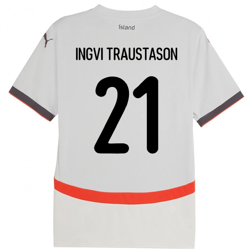 Danxen Herren Island Arnór Ingvi Traustason #21 Weiß Auswärtstrikot Trikot 24-26 T-Shirt Schweiz
