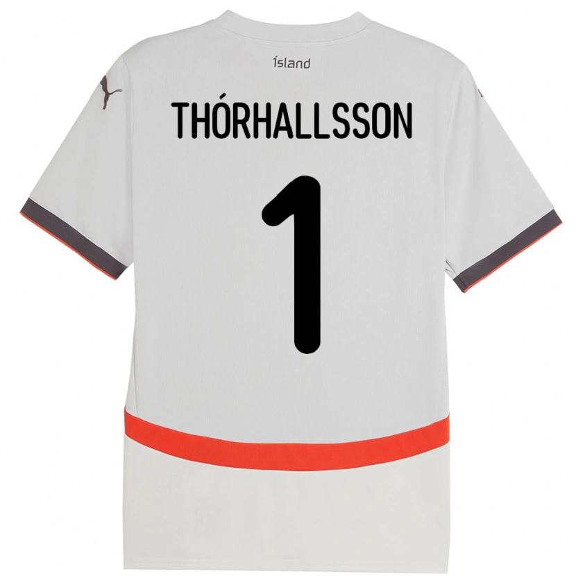 Danxen Herren Island Ívar Arnbro Thórhallsson #1 Weiß Auswärtstrikot Trikot 24-26 T-Shirt Schweiz