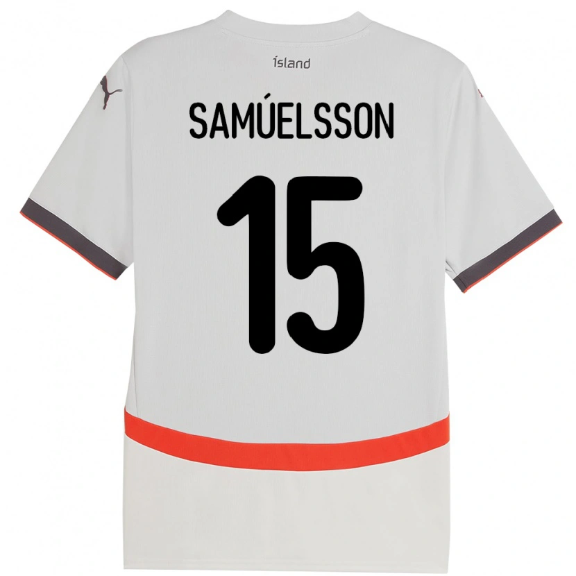 Danxen Herren Island Birkir Hrafn Samúelsson #15 Weiß Auswärtstrikot Trikot 24-26 T-Shirt Schweiz