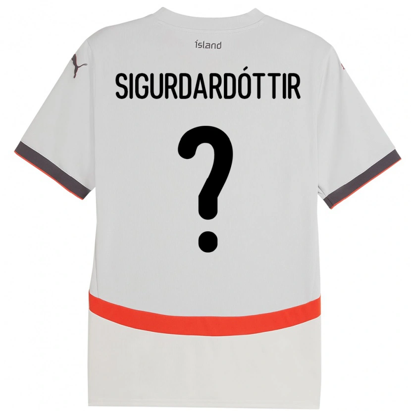 Danxen Herren Island Sandra Sigurðardóttir #0 Weiß Auswärtstrikot Trikot 24-26 T-Shirt Schweiz