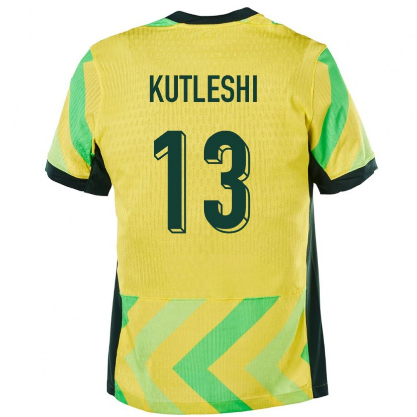 Danxen Damen Australien Besian Kutleshi #13 Golden Heimtrikot Trikot 24-26 T-Shirt Schweiz