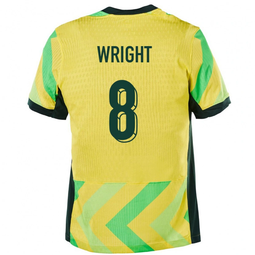 Danxen Damen Australien Bailey Wright #8 Golden Heimtrikot Trikot 24-26 T-Shirt Schweiz