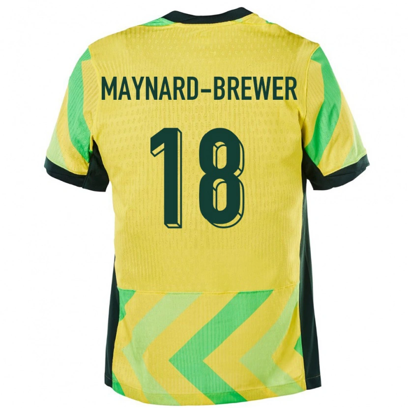 Danxen Damen Australien Ashley Maynard Brewer #18 Golden Heimtrikot Trikot 24-26 T-Shirt Schweiz