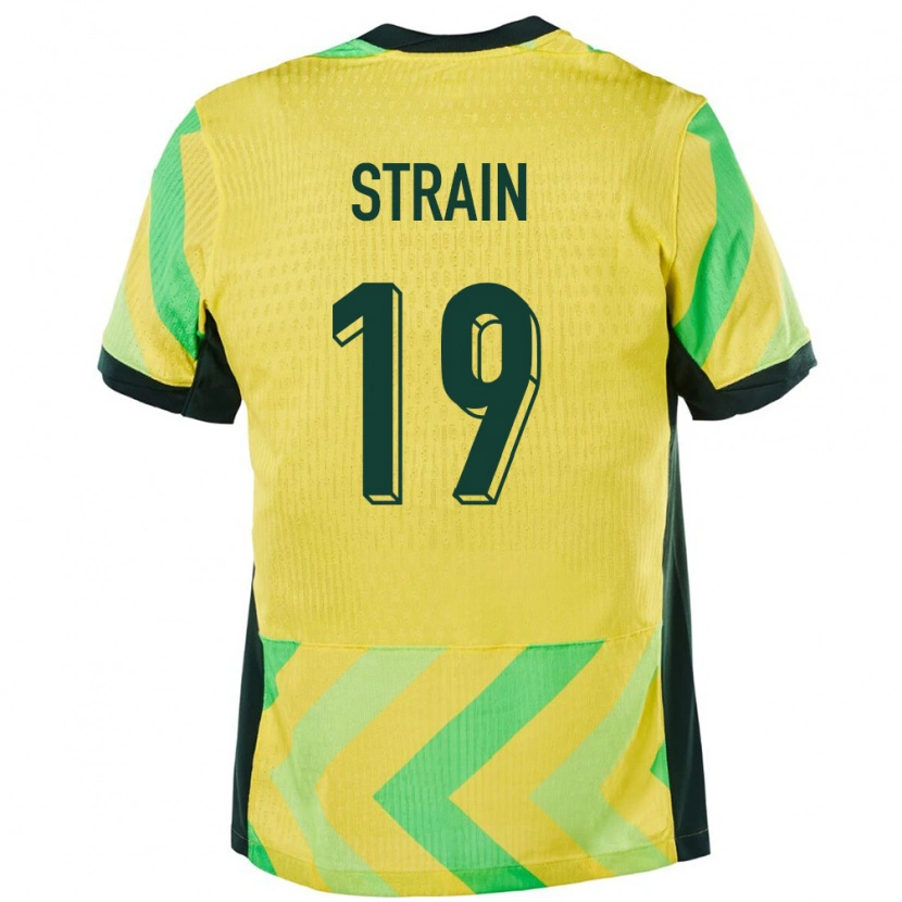 Danxen Damen Australien Ryan Strain #19 Golden Heimtrikot Trikot 24-26 T-Shirt Schweiz