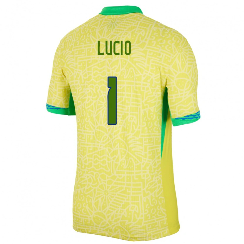Danxen Damen Brasilien João Lucio #1 Gelb Heimtrikot Trikot 24-26 T-Shirt Schweiz