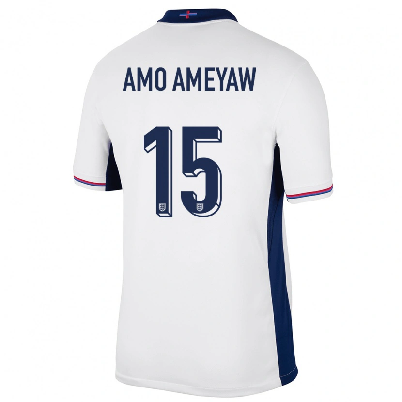 Danxen Damen England Samuel Amo-Ameyaw #15 Weiß Heimtrikot Trikot 24-26 T-Shirt Schweiz