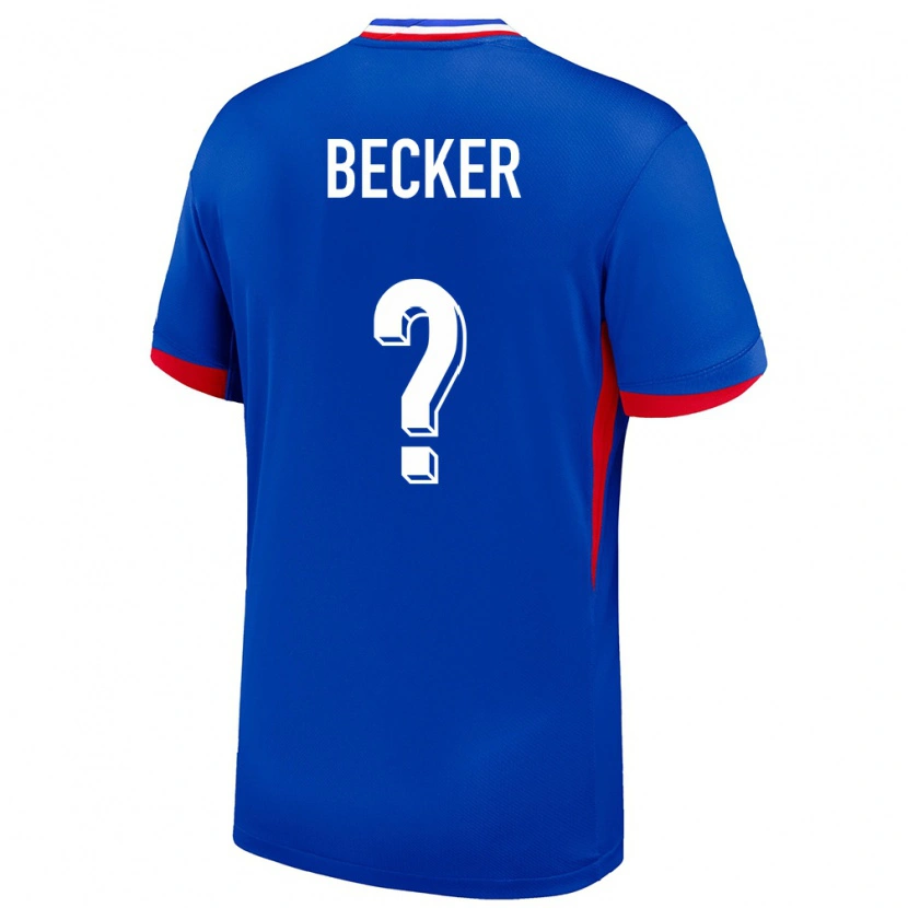 Danxen Damen Frankreich Yoann Becker #0 Blau Heimtrikot Trikot 24-26 T-Shirt Schweiz