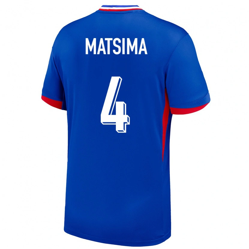 Danxen Damen Frankreich Chrislain Matsima #4 Blau Heimtrikot Trikot 24-26 T-Shirt Schweiz