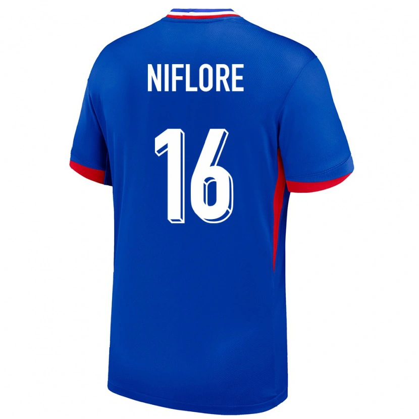 Danxen Damen Frankreich Mathys Niflore #16 Blau Heimtrikot Trikot 24-26 T-Shirt Schweiz