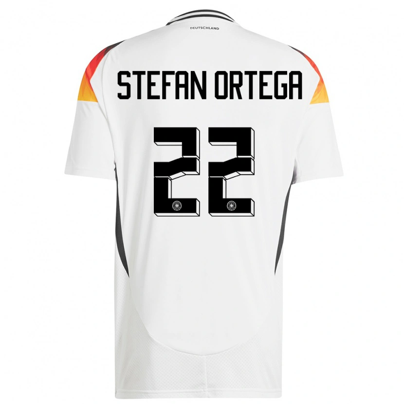 Danxen Damen Deutschland Stefan Ortega #22 Weiß Heimtrikot Trikot 24-26 T-Shirt Schweiz