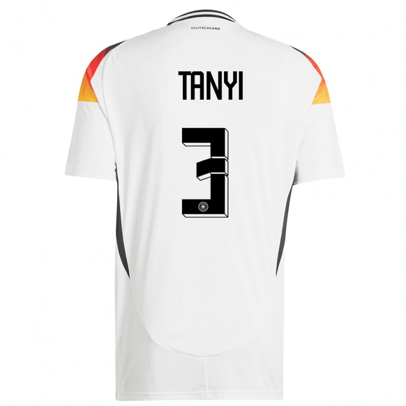 Danxen Damen Deutschland Paul Tanyi #3 Weiß Heimtrikot Trikot 24-26 T-Shirt Schweiz
