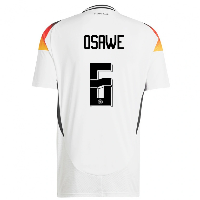 Danxen Damen Deutschland Winners Osawe #6 Weiß Heimtrikot Trikot 24-26 T-Shirt Schweiz