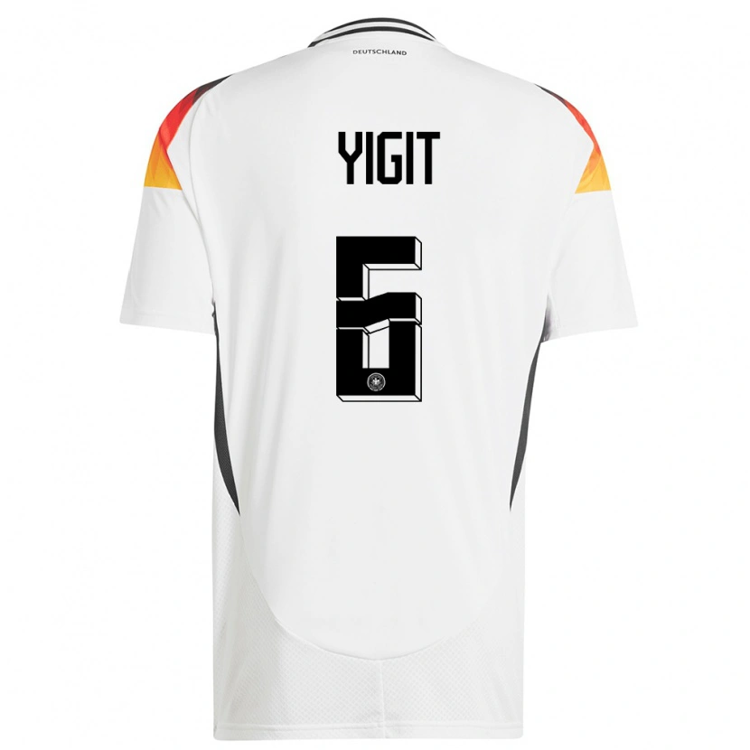 Danxen Damen Deutschland Ertugrul Yigit #6 Weiß Heimtrikot Trikot 24-26 T-Shirt Schweiz