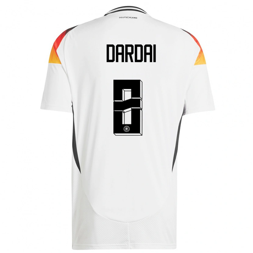 Danxen Damen Deutschland Bence Dárdai #8 Weiß Heimtrikot Trikot 24-26 T-Shirt Schweiz