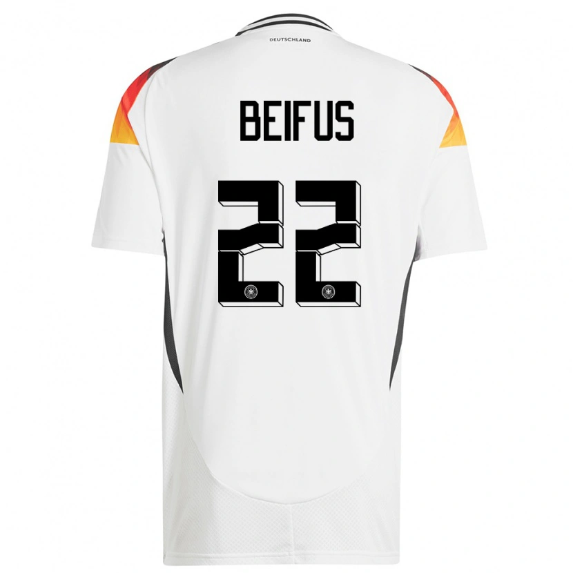 Danxen Damen Deutschland Marcel Beifus #22 Weiß Heimtrikot Trikot 24-26 T-Shirt Schweiz