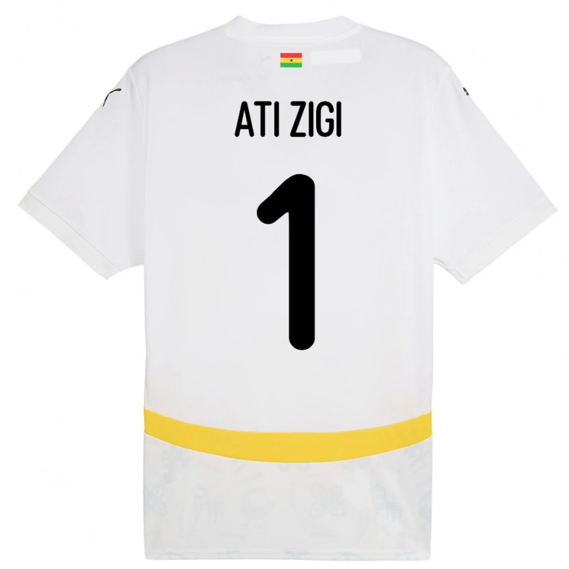 Danxen Damen Ghana Lawrence Ati Zigi #1 Weiß Heimtrikot Trikot 24-26 T-Shirt Schweiz