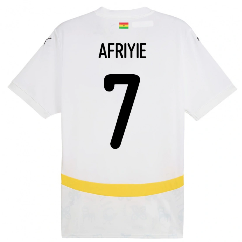 Danxen Damen Ghana Jerry Afriyie #7 Weiß Heimtrikot Trikot 24-26 T-Shirt Schweiz