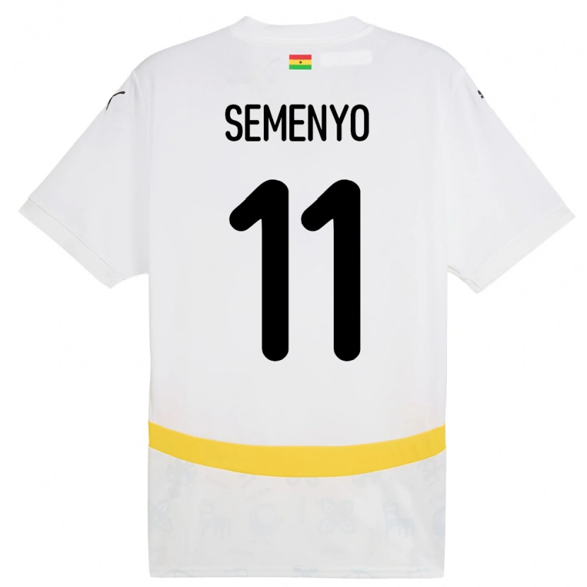 Danxen Damen Ghana Antoine Semenyo #11 Weiß Heimtrikot Trikot 24-26 T-Shirt Schweiz
