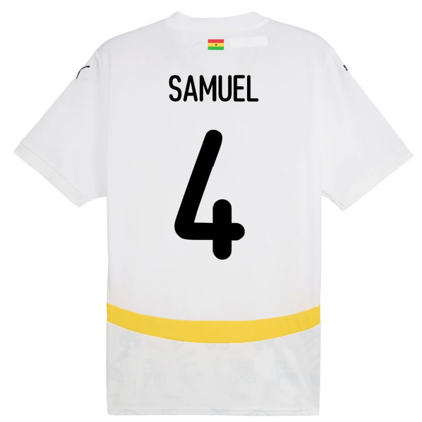 Danxen Damen Ghana Samuel Abbey-Ashie Quaye #4 Weiß Heimtrikot Trikot 24-26 T-Shirt Schweiz