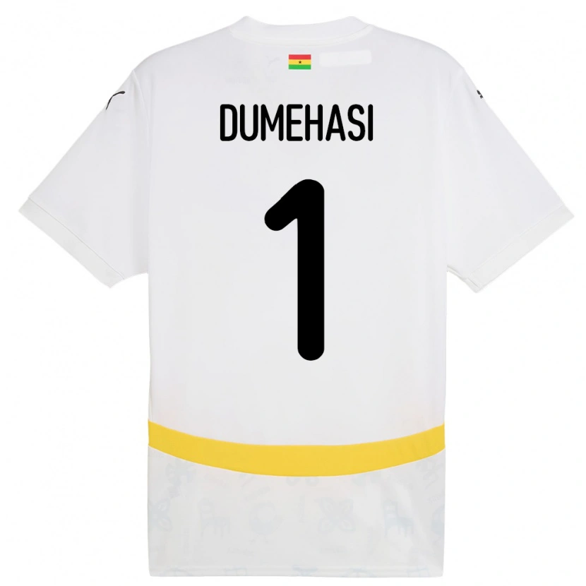 Danxen Damen Ghana Fafali Dumehasi #1 Weiß Heimtrikot Trikot 24-26 T-Shirt Schweiz