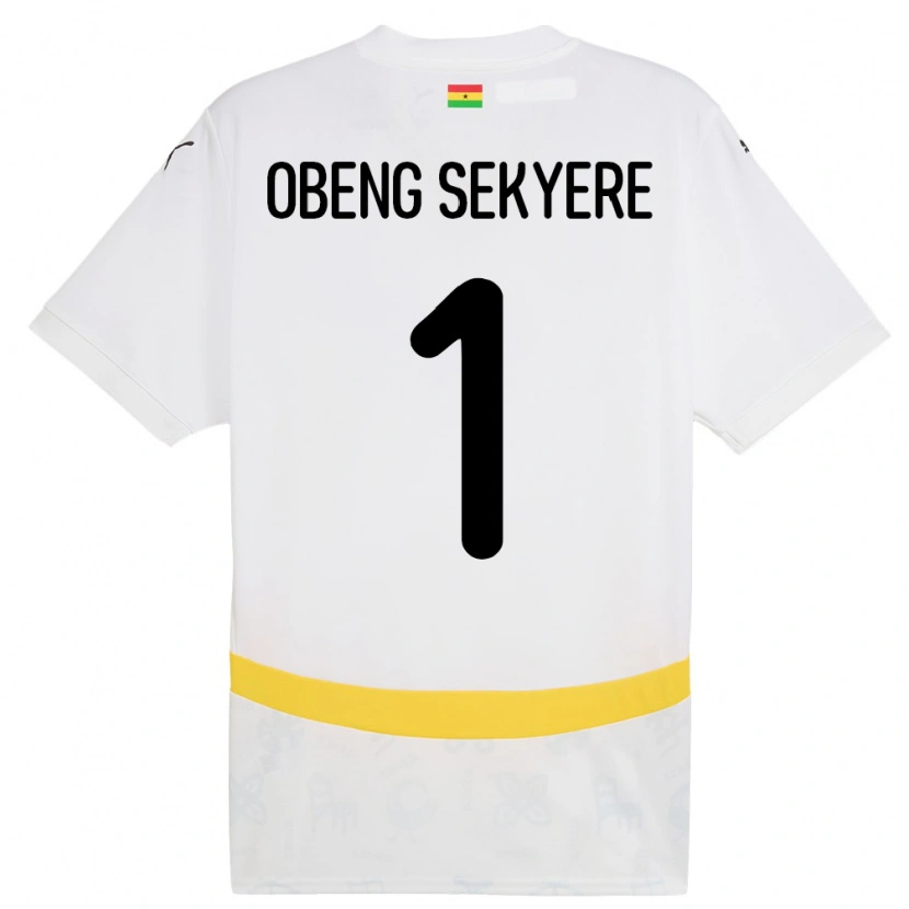 Danxen Damen Ghana Gregory Obeng Sekyere #1 Weiß Heimtrikot Trikot 24-26 T-Shirt Schweiz