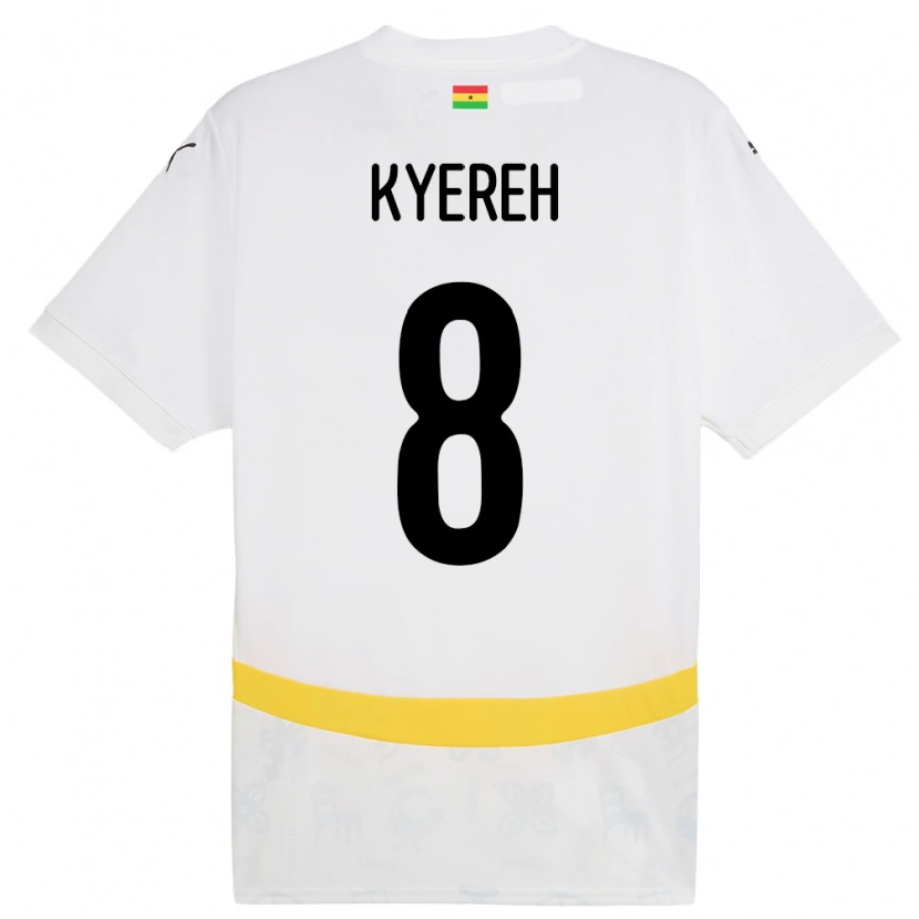 Danxen Damen Ghana Daniel-Kofi Kyereh #8 Weiß Heimtrikot Trikot 24-26 T-Shirt Schweiz