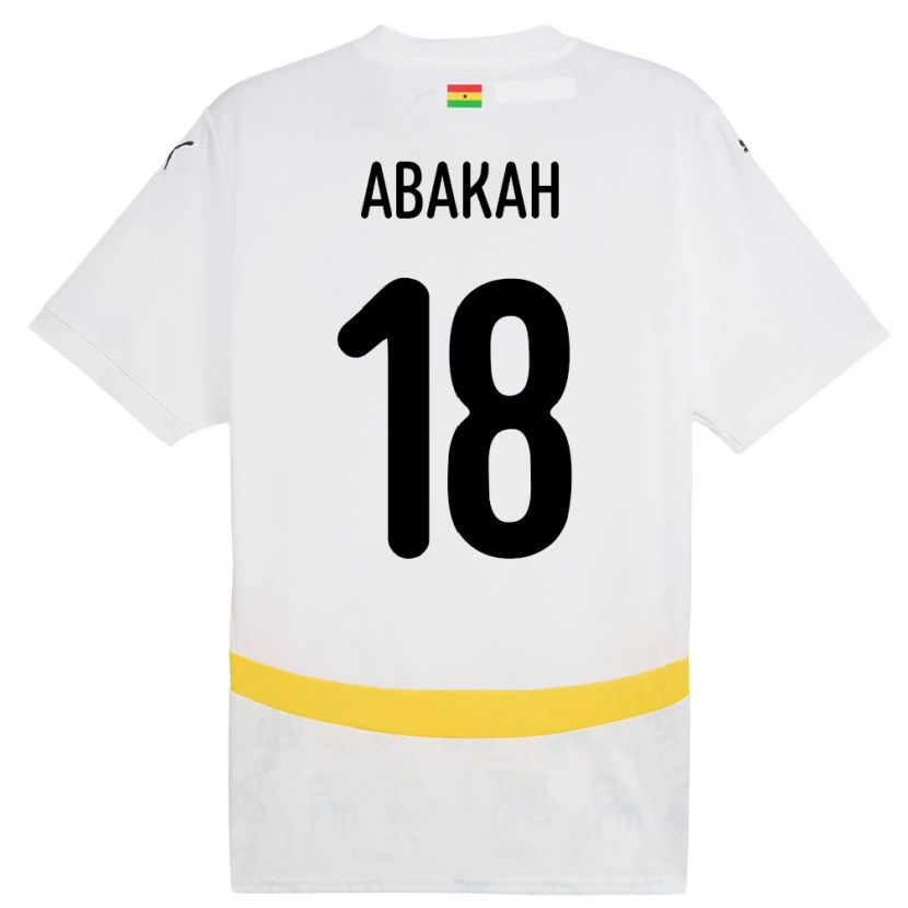 Danxen Damen Ghana Philomena Abakah #18 Weiß Heimtrikot Trikot 24-26 T-Shirt Schweiz