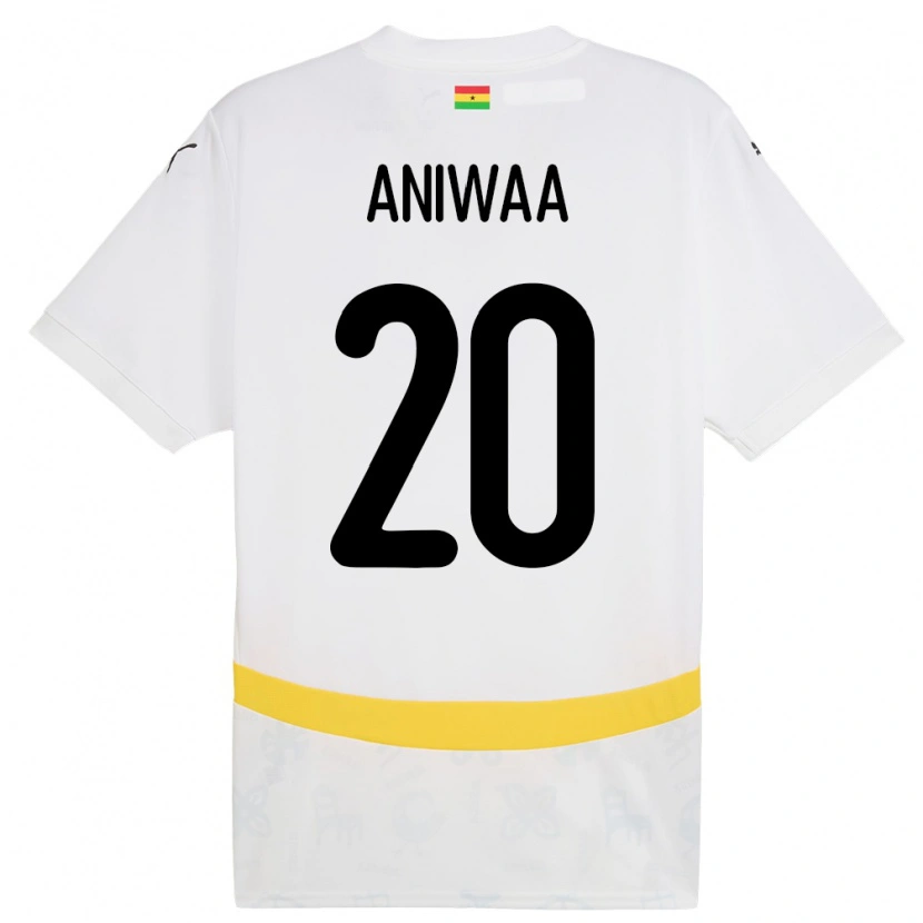Danxen Damen Ghana Louisa Aniwaa #20 Weiß Heimtrikot Trikot 24-26 T-Shirt Schweiz