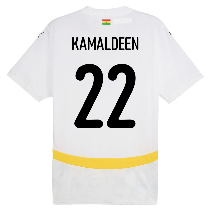 Danxen Damen Ghana Kamaldeen Sulemana #22 Weiß Heimtrikot Trikot 24-26 T-Shirt Schweiz