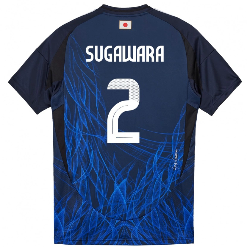 Danxen Damen Japan Yukinari Sugawara #2 Dunkelblau Heimtrikot Trikot 24-26 T-Shirt Schweiz