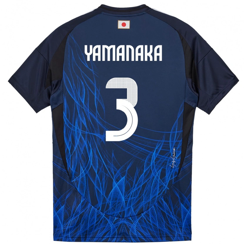 Danxen Damen Japan Yuki Yamanaka #3 Dunkelblau Heimtrikot Trikot 24-26 T-Shirt Schweiz