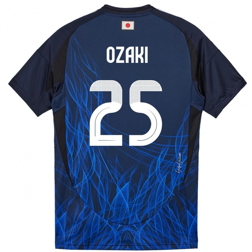 Danxen Damen Japan Kairu Ozaki #25 Dunkelblau Heimtrikot Trikot 24-26 T-Shirt Schweiz