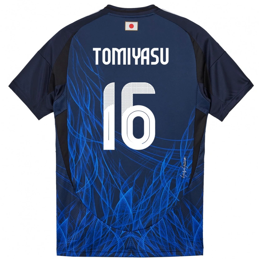Danxen Damen Japan Takehiro Tomiyasu #16 Dunkelblau Heimtrikot Trikot 24-26 T-Shirt Schweiz