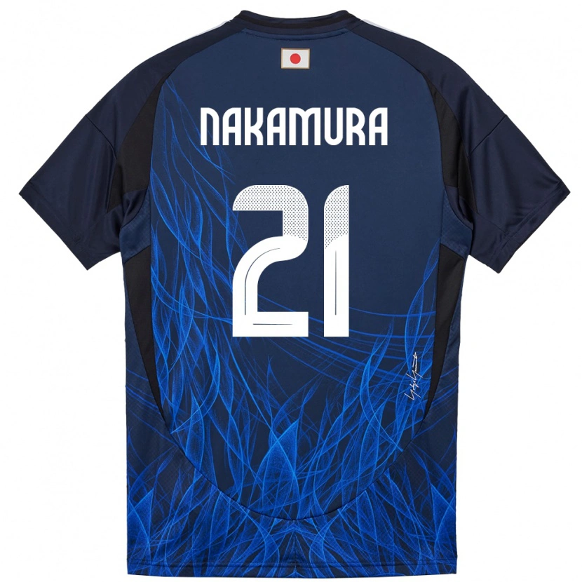Danxen Damen Japan Jiro Nakamura #21 Dunkelblau Heimtrikot Trikot 24-26 T-Shirt Schweiz