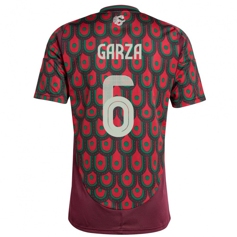 Danxen Damen Mexiko César Garza #6 Kastanienbraun Heimtrikot Trikot 24-26 T-Shirt Schweiz