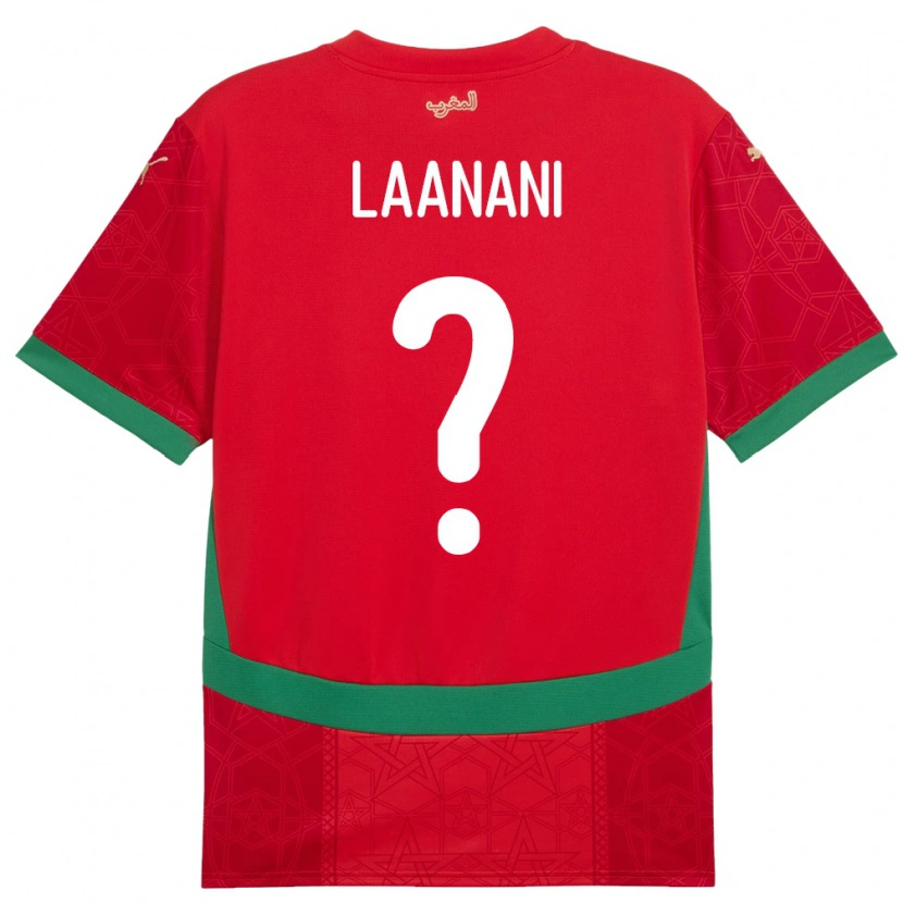 Danxen Damen Marokko Kamal Laanani #0 Rot Heimtrikot Trikot 24-26 T-Shirt Schweiz