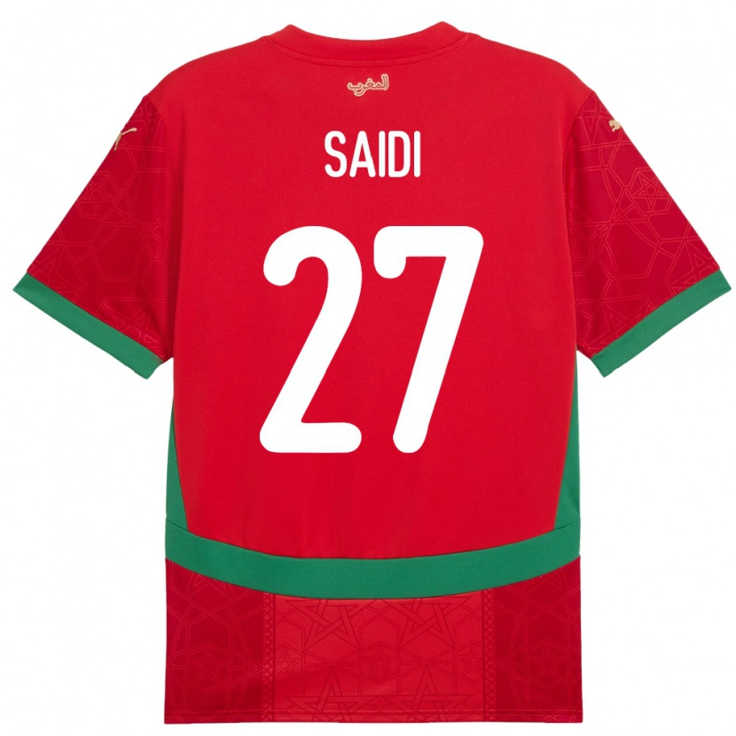 Danxen Damen Marokko Yahya Saidi #27 Rot Heimtrikot Trikot 24-26 T-Shirt Schweiz