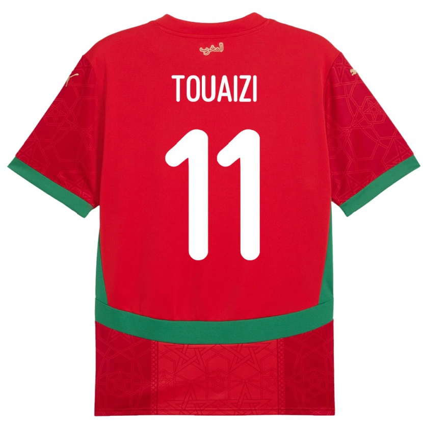 Danxen Damen Marokko Nabil Touaizi #11 Rot Heimtrikot Trikot 24-26 T-Shirt Schweiz